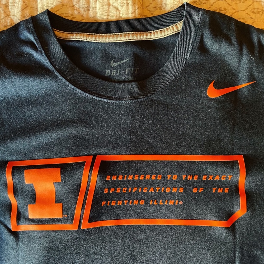 University of Illinois Atheltic tee